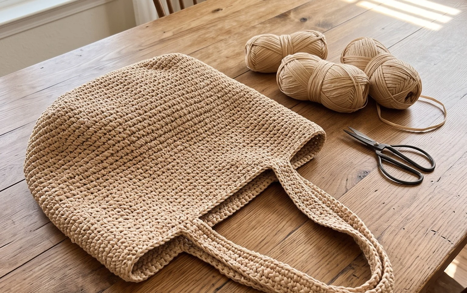 Easy Crochet Tote Bag: Free Beginner Pattern & Tutorial