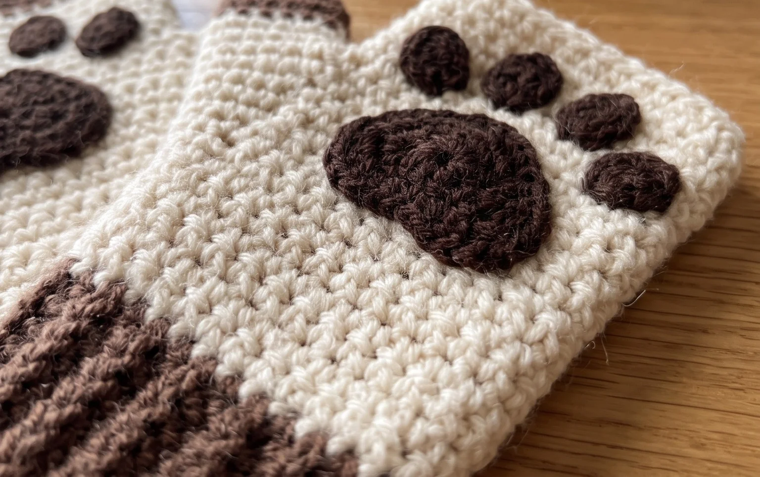 Charming Crochet Cat Paw Fingerless Gloves to Warm Your Hands
