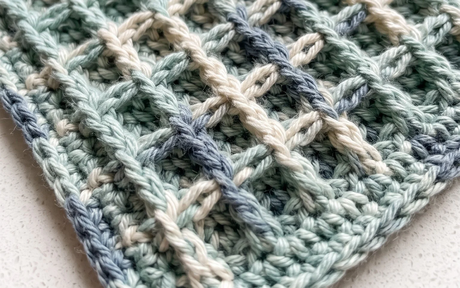 The All-Purpose Waffle Stitch Crochet Dishcloth Pattern (Free)