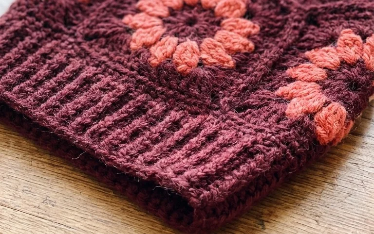 Floral Crochet Slouchy Hat | Free Pattern That's Stylish! - Littlejohn's Yarn