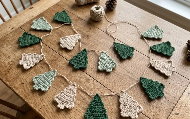 Easy Christmas Tree Garland Crochet Pattern Free Guide