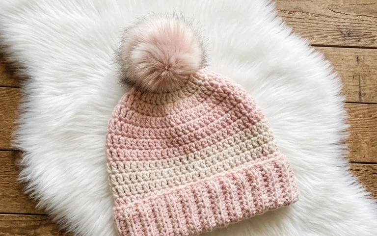 Easy One Skein Beanies: Free Crochet Pattern for Beginners