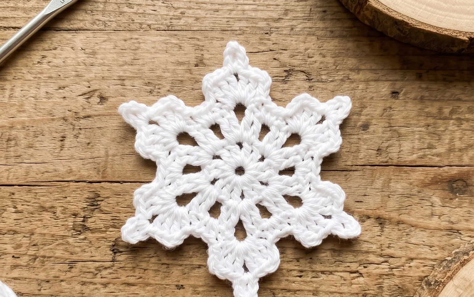 Easy Mini Crochet Snowflake Pattern: Free Step-by-Step