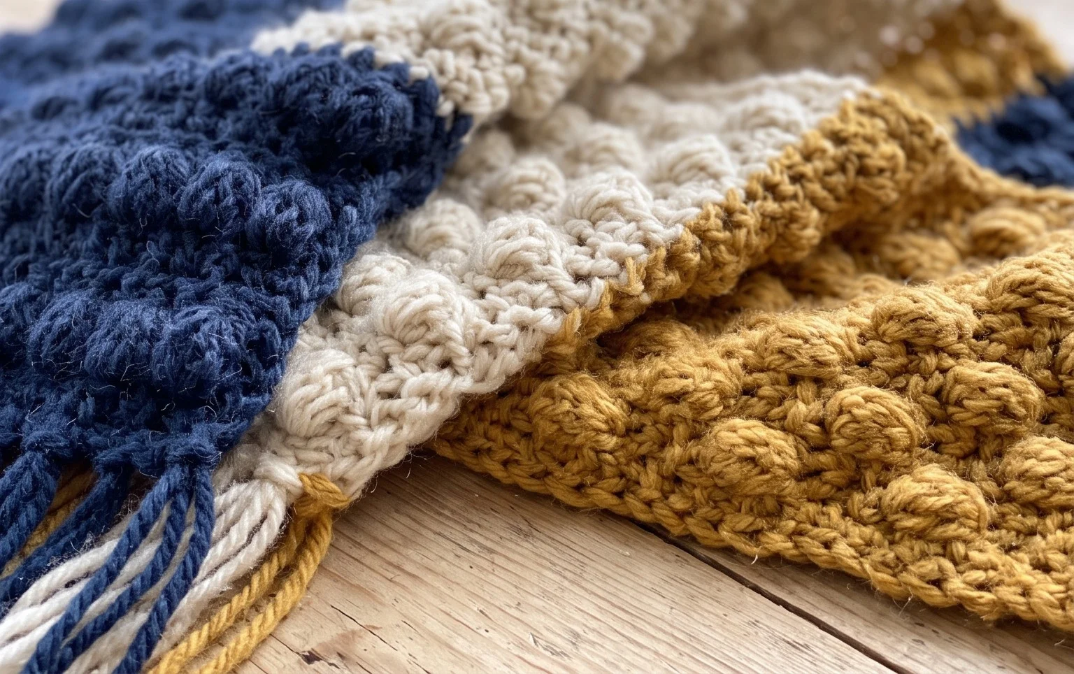 Easy Crochet Scarf Pattern | Color Block Super Scarf