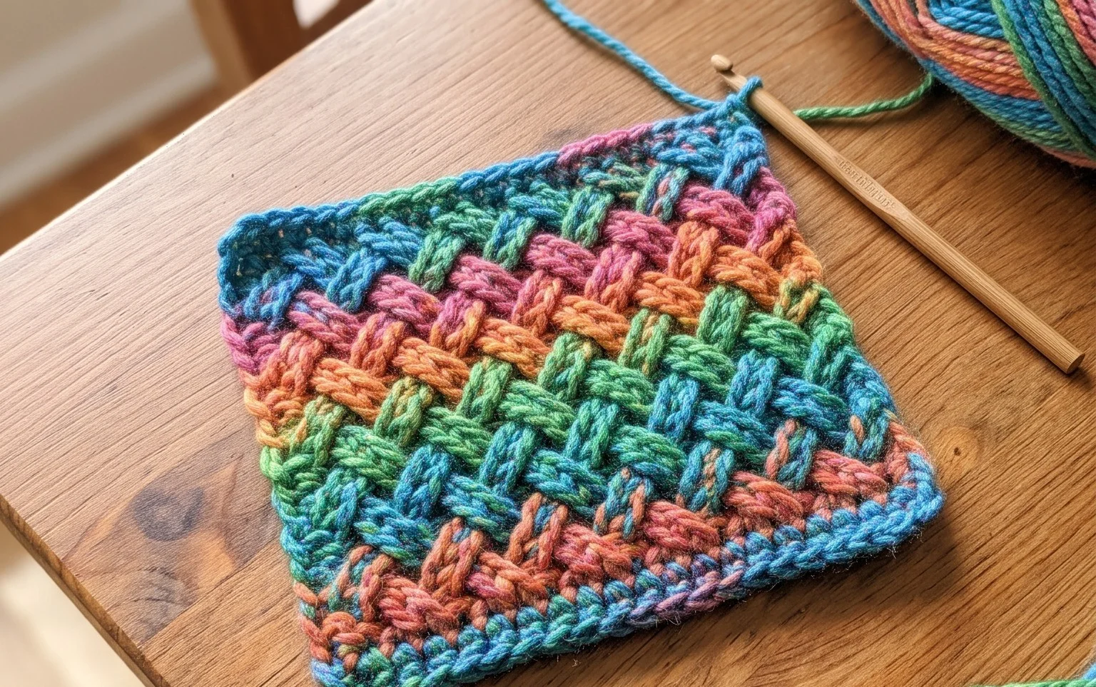 Interlaced Braided Crochet Stitch: Easy Free Pattern